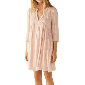 Ba$sh light pink Frezza nude short swing  dress